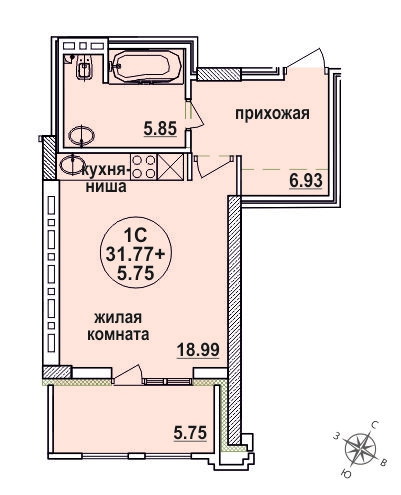 ул. Д.Ковальчук, 248 стр., квартира 104