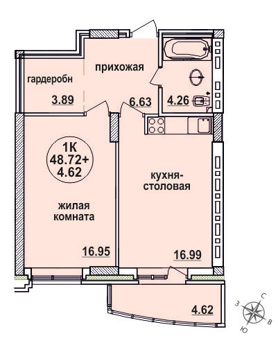 ул. Д.Ковальчук, 248 стр., квартира 189